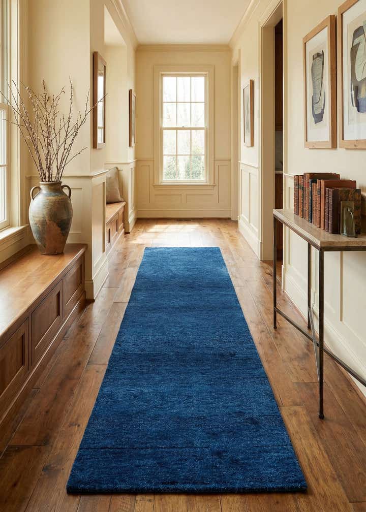 2' 7 x 10' 5 Hand Knotted Gabbeh Wool Runner Rug
