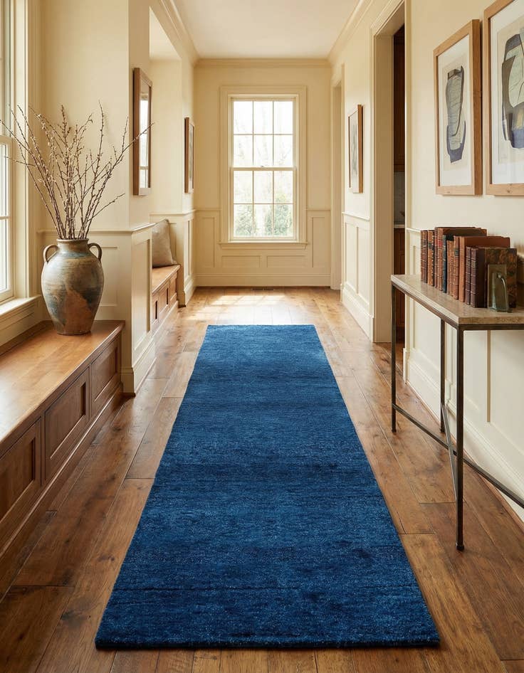 Detail image of 2' 7 x 10' 5 Hand Knotted Gabbeh Wool Runner Rug