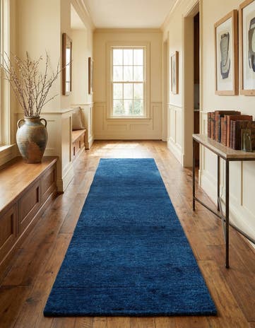 2' 7 x 10' 5 Hand Knotted Gabbeh Wool Runner Rug