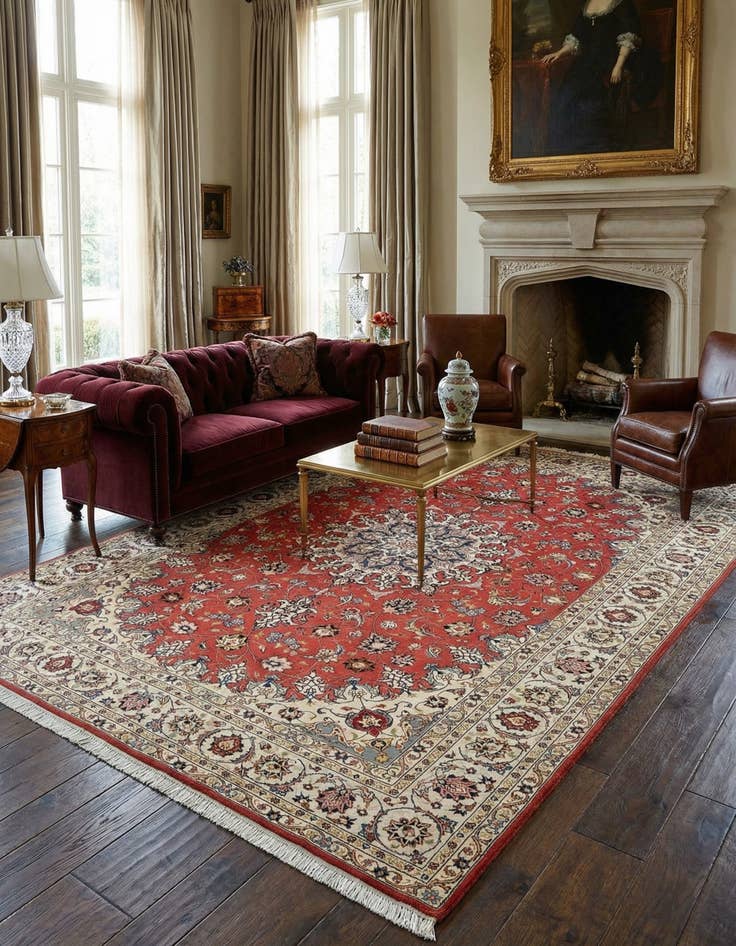 Detail image of 5' 7 x 8' Tabriz Rug