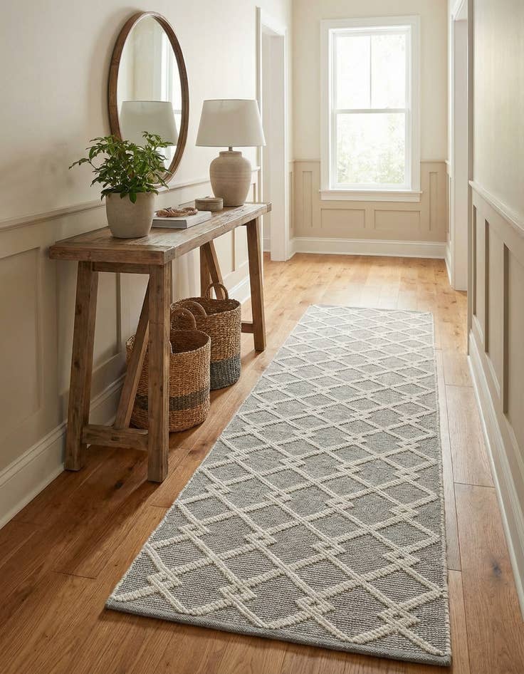 Detail image of 2' 7 x 12'  Hand Knotted Jill Zarin Dorset Runner Rug