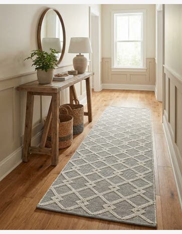 Gray Manor Hand Knotted Jill Zarin Dorset Runner Rug