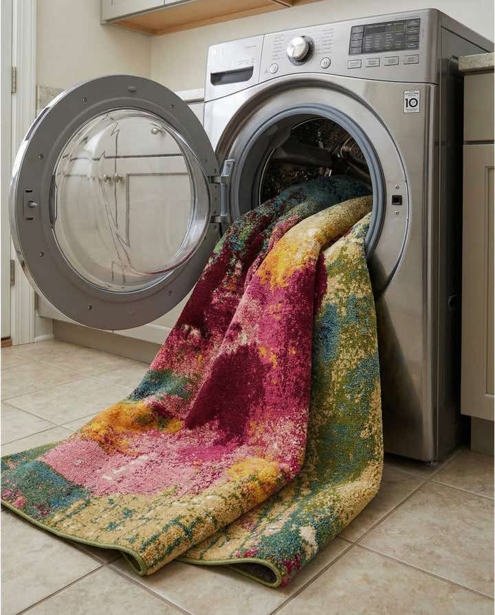 7' 10 x 7' 10 Washable Hyacinth Square Rug