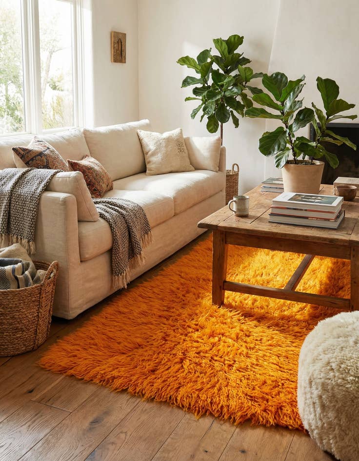 Detail image of  2' 8 x 4' 2  Hand Knotted Moroccan Wool Rug