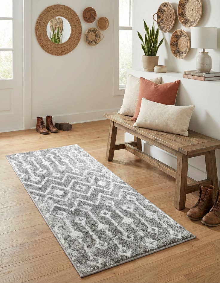 Detail image of  2' x 4' Bohemian Trellis Runner Rug