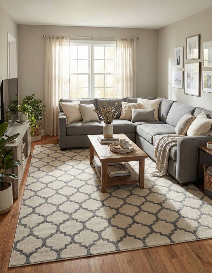 Detail image of  10' x 14' Lattice Rug