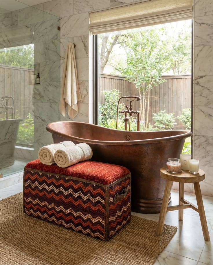 Detail image of 1' 2 x 2' 4 Hand Knotted Furniture Trunk