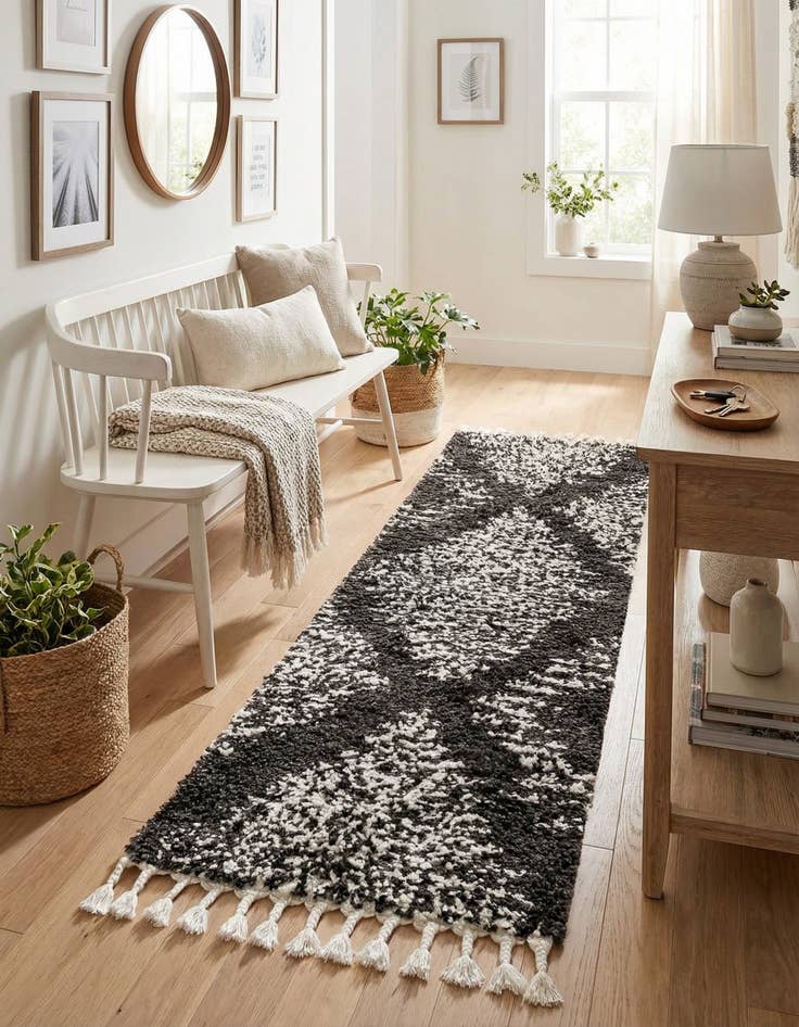 Detail image of  2' x 6' Serenity Shag Runner Rug