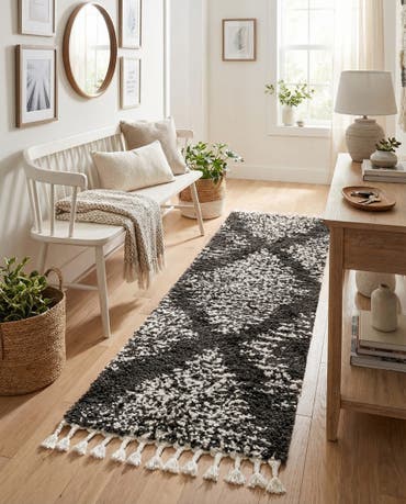  2' x 6' Serenity Shag Runner Rug