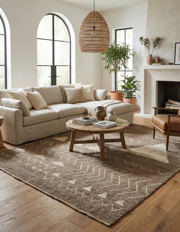 8' 4 x 10' 6 Hand Knotted Moroccan Wool Rug