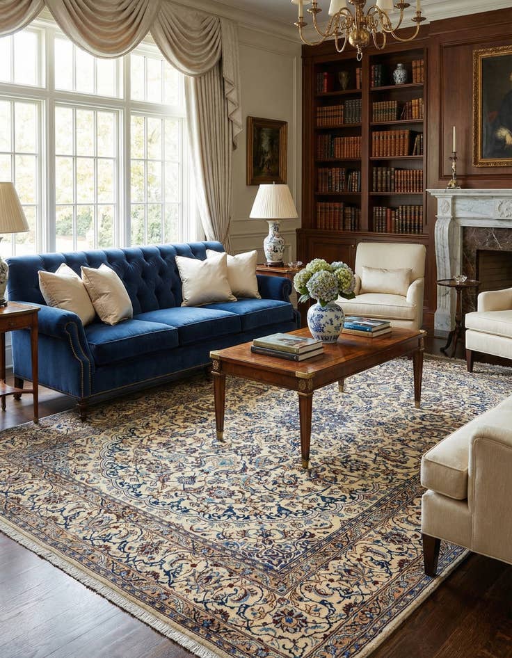 Detail image of 7' 1 x 10' Nain Rug