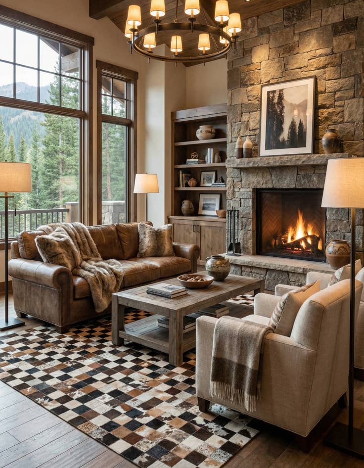 Detail image of  7' 11 x 10' 2 Cowhide - Patchwork Rug