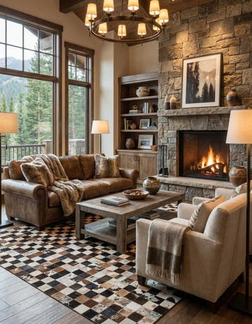 7' 11 x 10' 2 Cowhide - Patchwork Rug