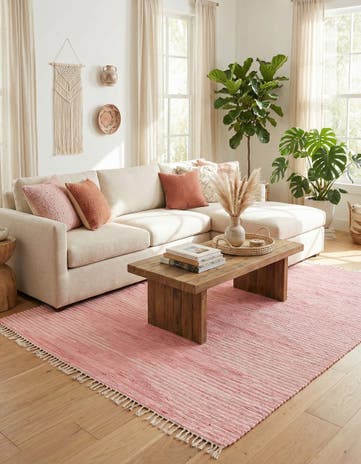 9' x 12' Hand Woven Chindi Cotton Rug