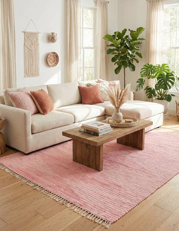 9' x 12' Hand Woven Chindi Cotton Rug