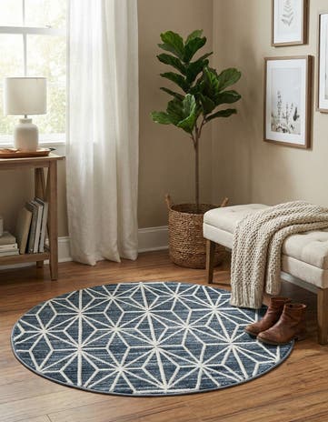 3' 3 x 3' 3 Uptown Fifth Avenue Round Rug