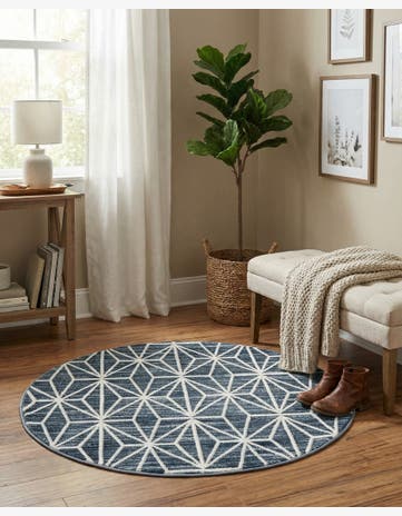 Jill Zarin 3' 3 x 3' 3 Uptown Fifth Avenue Round Rug