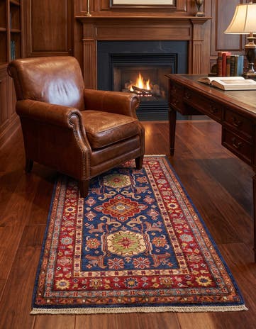 3' 5 x 5' 5 Hand Knotted Kazak Rug