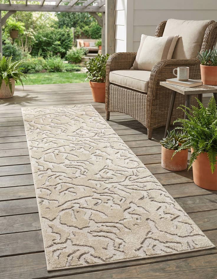 Detail image of 2' 7 x 10' Easy-Clean Sabrina Soto Indoor / Outdoor Runner Rug