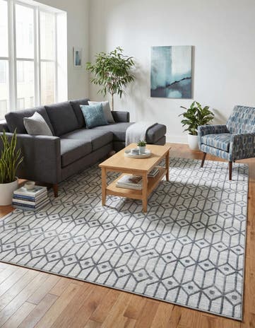 9' x 12' 2 Lattice Trellis Rug