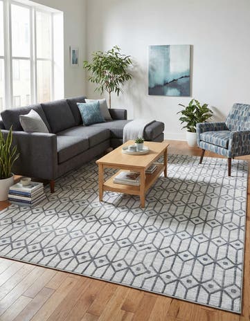 9' x 12' 2 Lattice Trellis Rug