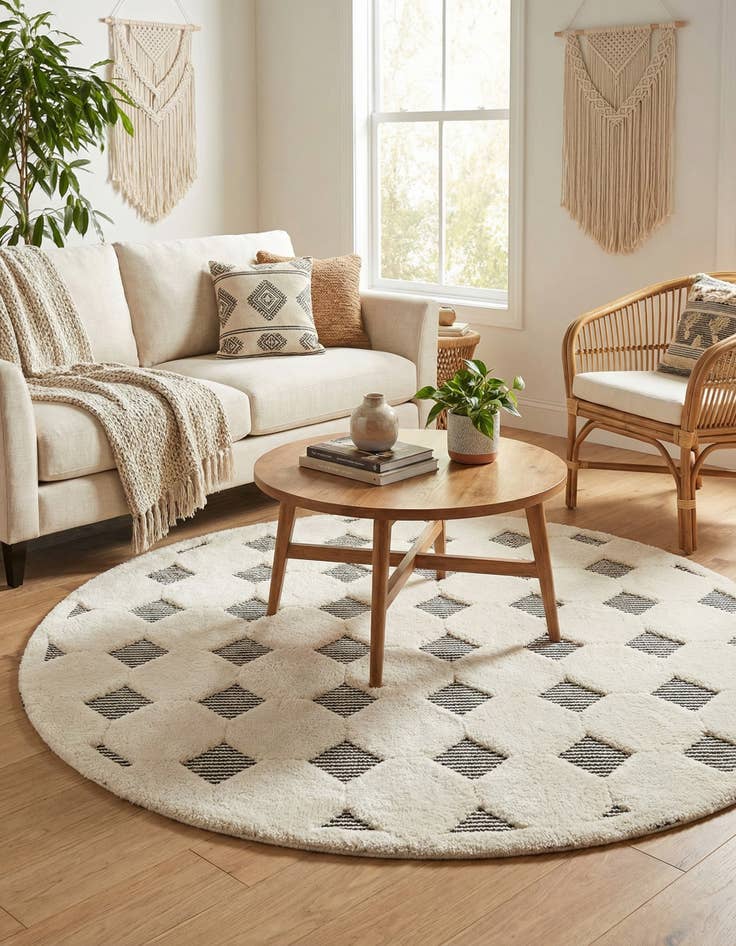 Detail image of 6' x 6' Prismatic Round Rug