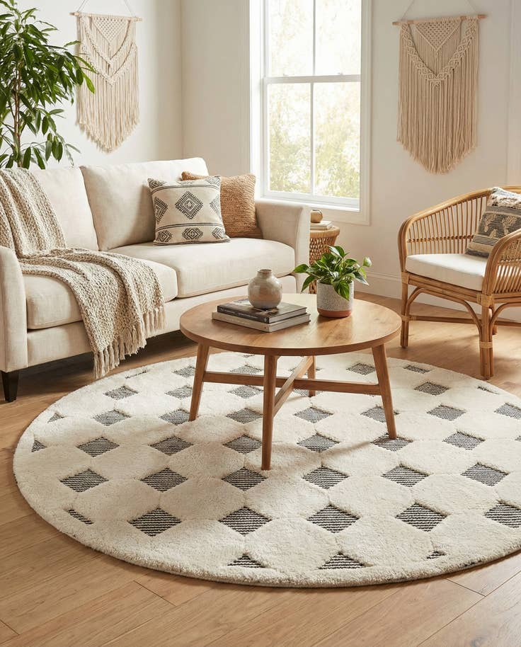 Detail image of 6' x 6' Prismatic Round Rug
