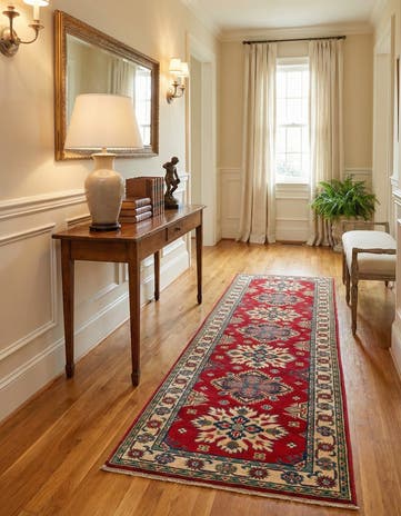 2' 8 x 9' 7 Hand Knotted Kazak Runner Rug