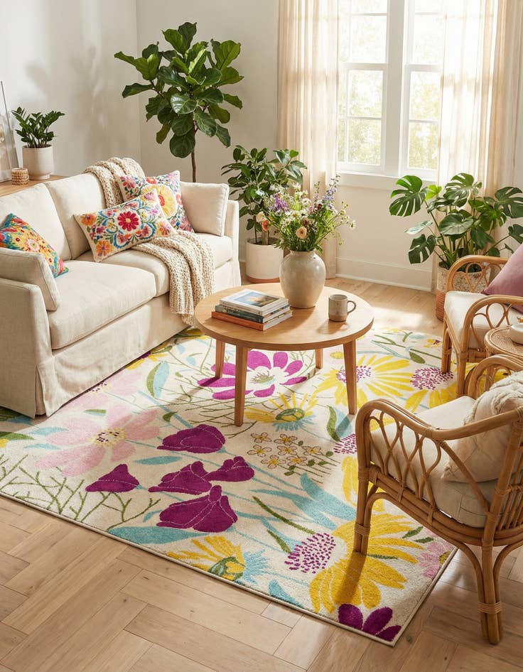 Detail image of  10' x 10' Bloom Square Rug