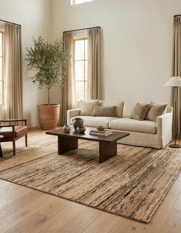 6' 4 x 9' 3 Hand Knotted Modern Ziegler Wool Rug