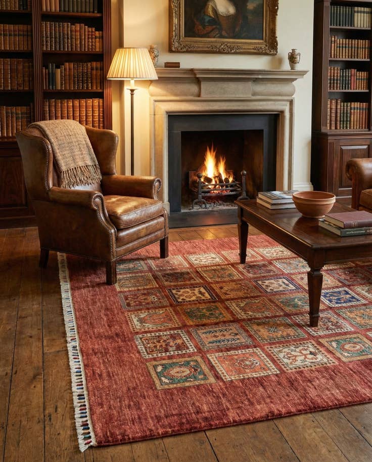Detail image of 5' 8 x 7' 8 Hand Knotted Ariana Ziegler Rug