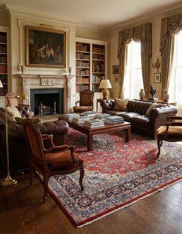 8' 11 x 11' 9 Mashad Wool Rug