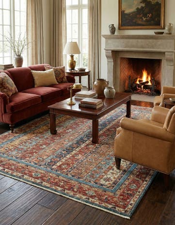 5' x 6' 6 Hand Knotted Ariana Ziegler Rug