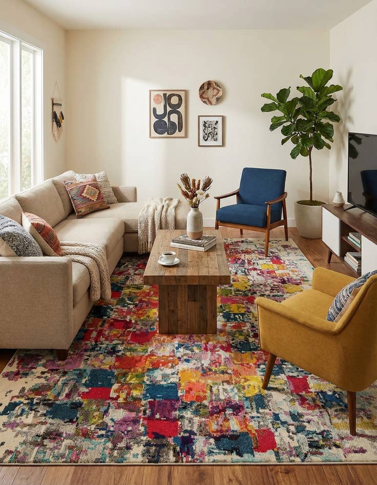 Detail image of 9' x 12' 2  Washable Casablanca Rug