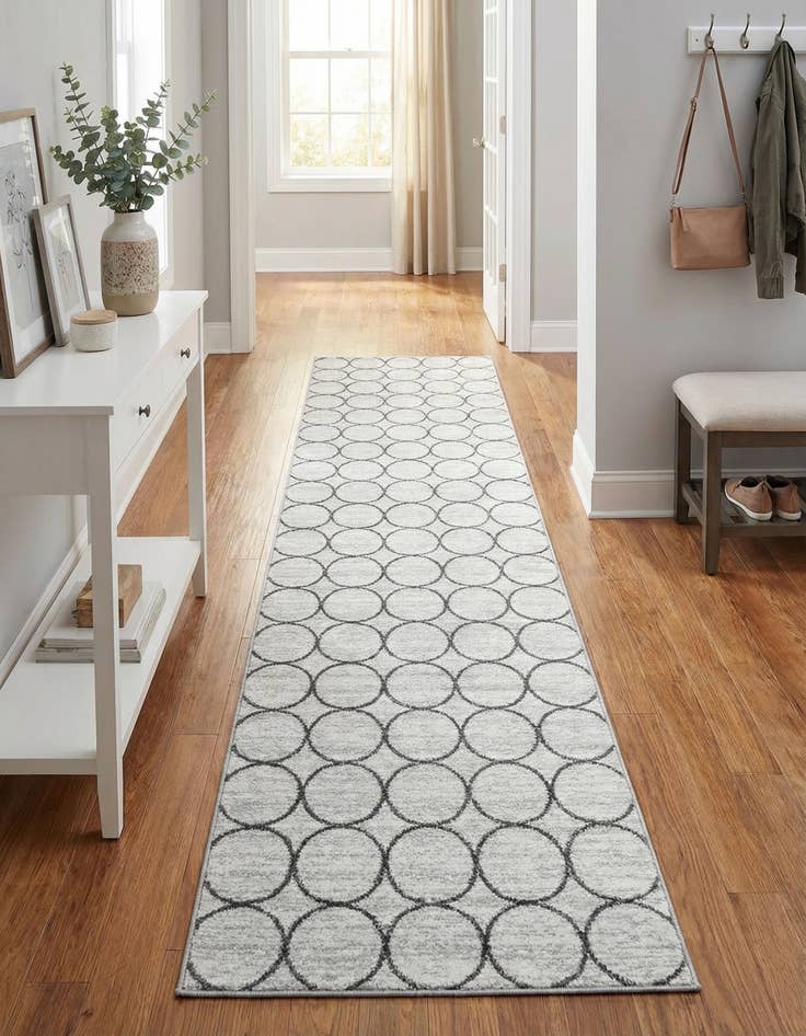 Detail image of 3' x 19' 8 Lattice Trellis Runner Rug