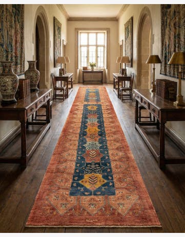 3' 2 x 9' 11 Luribaft Wool Runner Rug