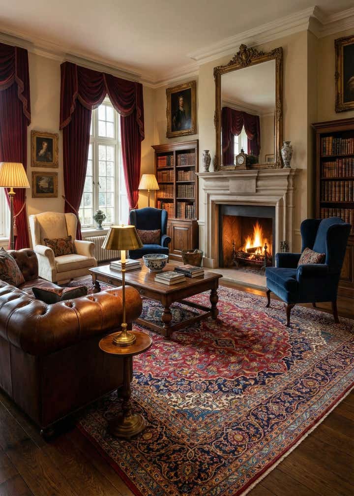 9' 9 x 13' Hand Knotted Kashan Persian Wool Rug