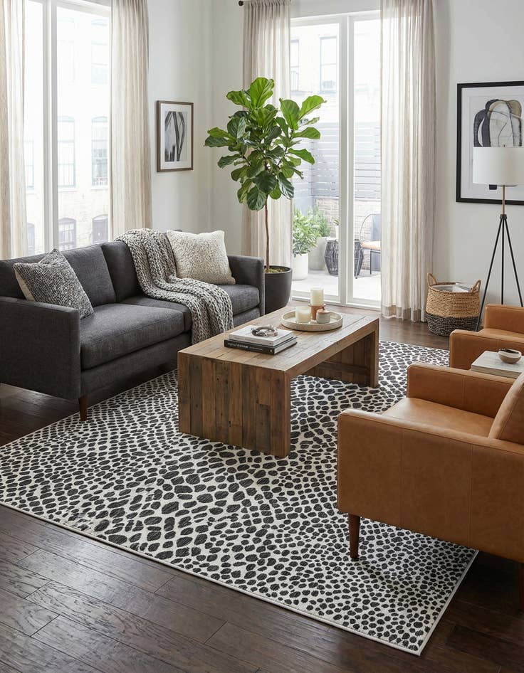 Detail image of 7' 10 x 11'  Washable Jill Zarin Cape Town Indoor / Outdoor Rug