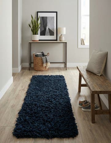 Aegean Blue Marilyn Monroe&trade; Shag Runner Rug