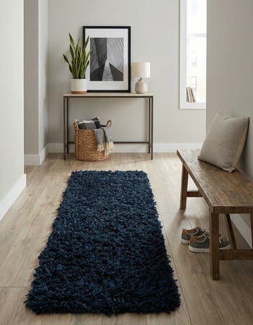 Aegean Blue Marilyn Monroe™ Shag Runner Rug