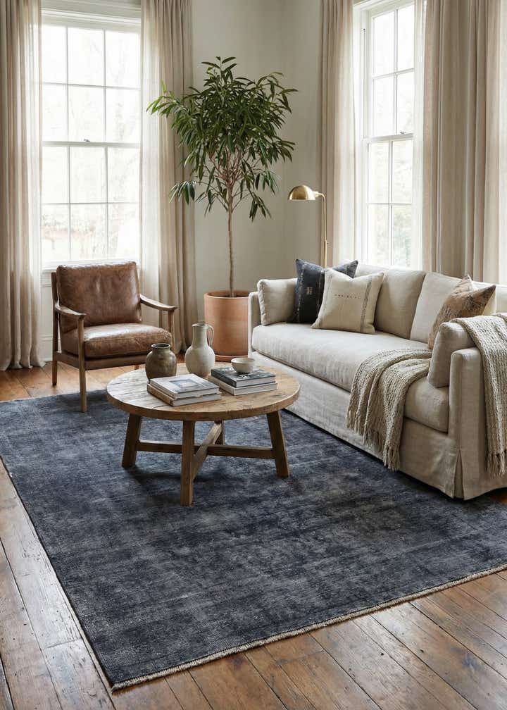 6' 2 x 9' 4 Hand Knotted Ultra Vintage Persian Wool Rug