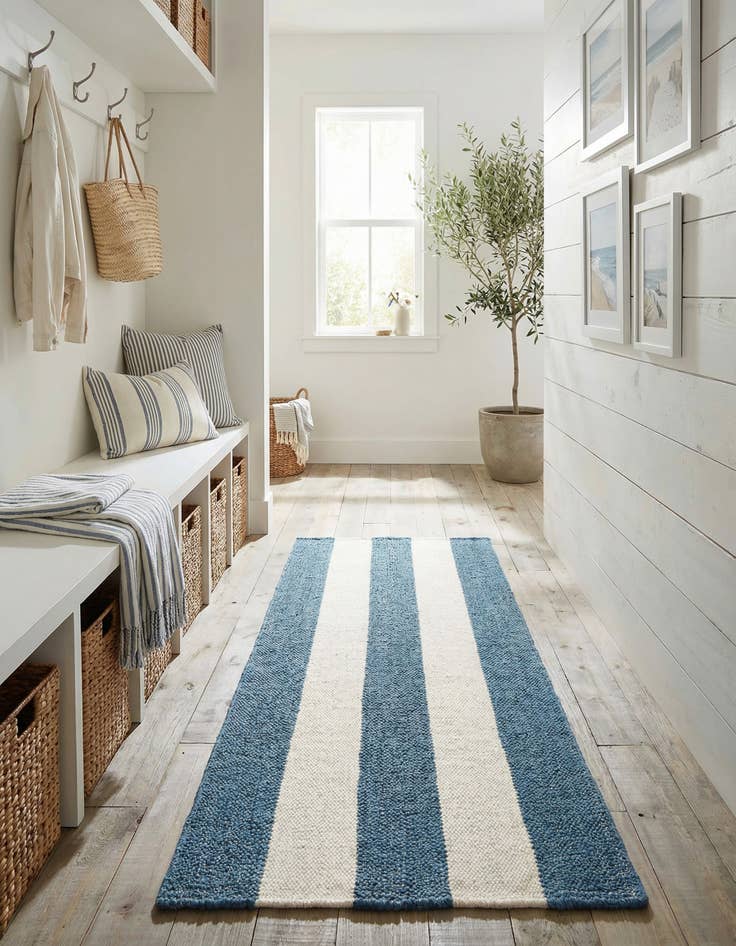 Detail image of  2' x 6' 1  Hand Woven Jill Zarin Hamptons Runner Rug