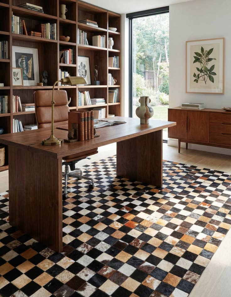 Detail image of 5' x 7' 10 Cowhide Rug