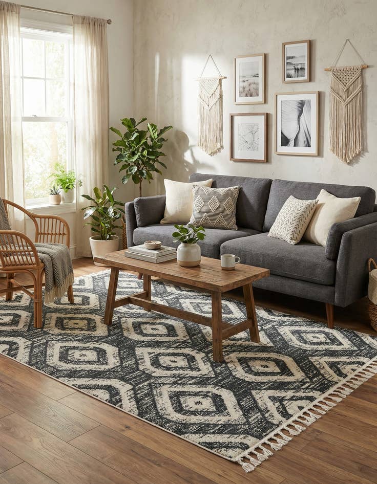 Detail image of 5' 3 x 8' Cherokee Rug