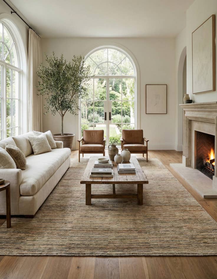 Detail image of 8' 3 x 11' 3  Hand Knotted Modern Ziegler Rug