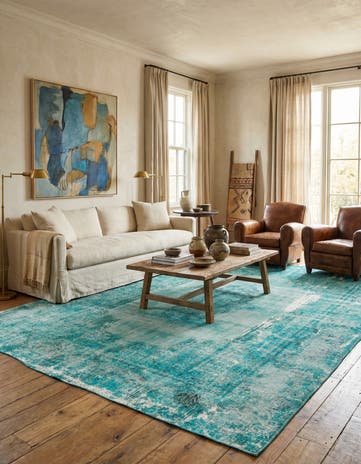 9' 6 x 12' 6 Hand Knotted Ultra Vintage Persian Wool Rug
