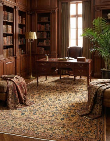 6' 2 x 9' 2 Kashan Rug