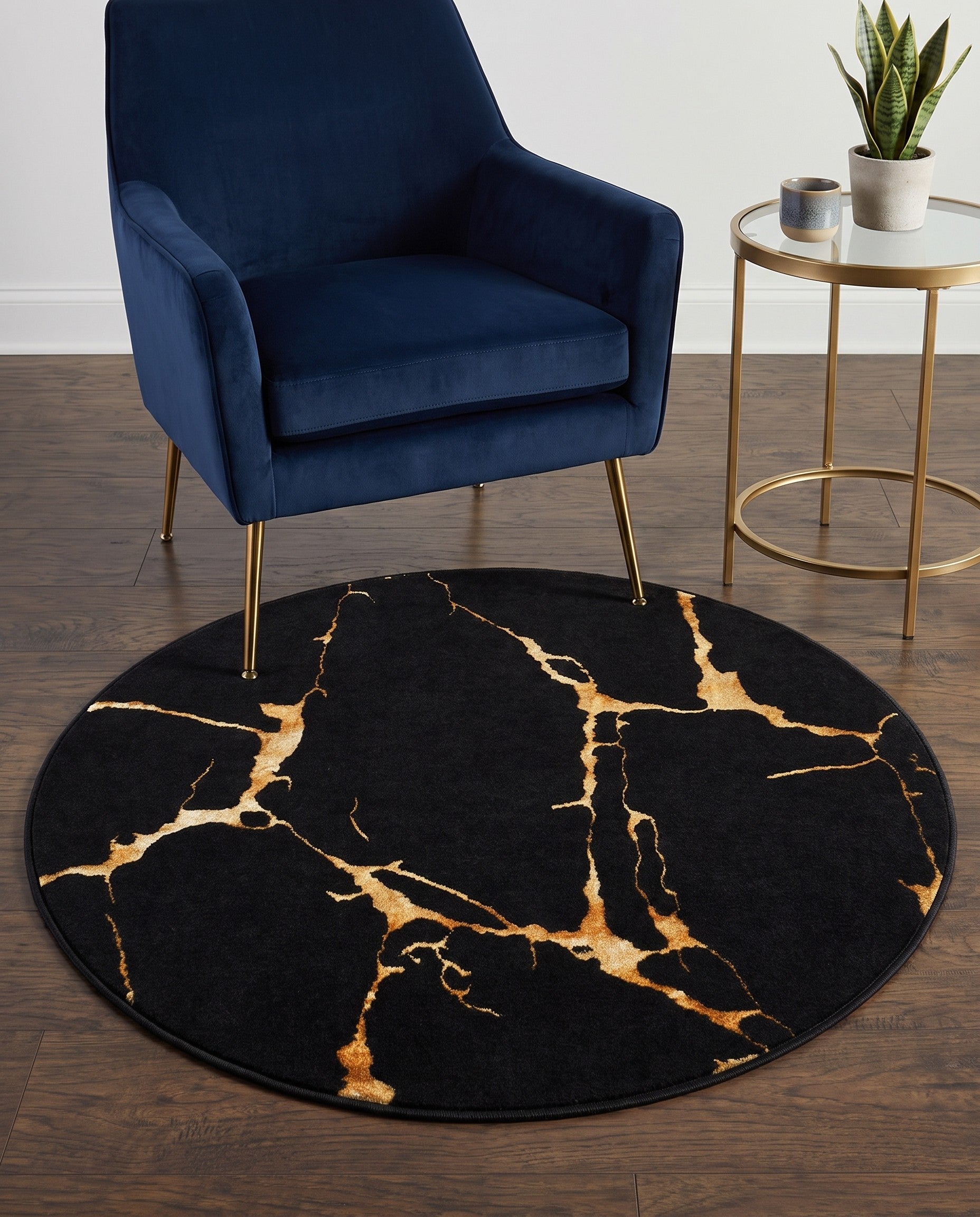 3' x 3' Vogue Geo Round Rug