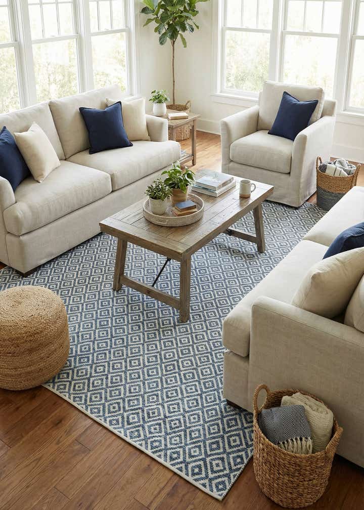 9' x 12' Easy-Clean Jill Zarin Costa Rica Indoor / Outdoor Rug