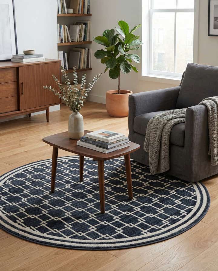 Jill Zarin 4' x 4' Metropolitan Uptown Round Rug
